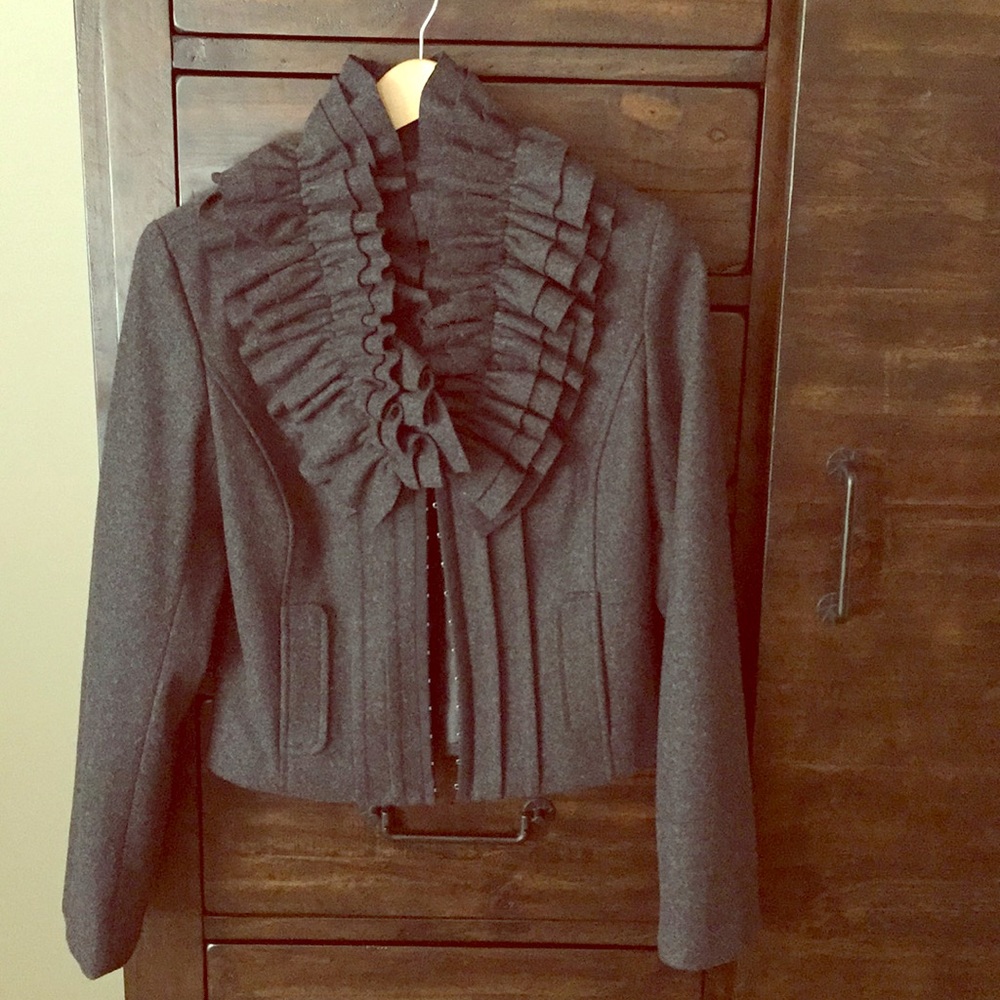 Hinge Ruffled Blazer
